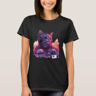 Camisa do Gato DJ Legal, Camisa Divertida do Gato