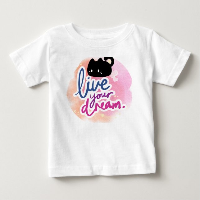camisa do gato e design de sonho (Frente)