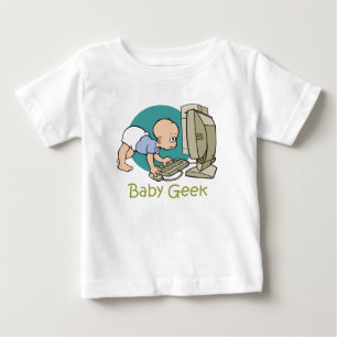 Camisa do geek T do bebê
