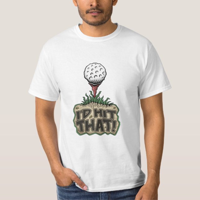 Camisa do golfe do divertimento: Eu BATERIA AQUELE (Frente)