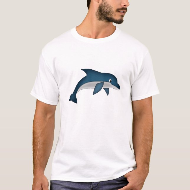 Camisa do golfinho do miúdo (Frente)