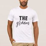 Camisa do grupo para o grupo - Script preto<br><div class="desc">Mostre o status do seu noivo com o Design "A Camisa do Alvo - Escoteiro Preto do Grupo". Projetada para estilo e conforto, esta camisa apresenta uma fonte preta e ousada que orgulhosamente declara seu papel na festa de casamento. Feita de tecido macio e de alta qualidade, esta camisa é...</div>