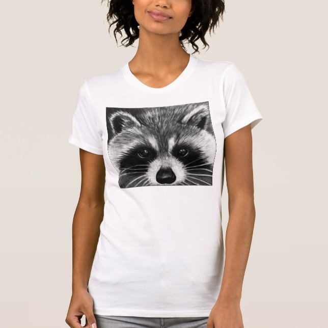 Camisa do guaxinim das mulheres (Frente)
