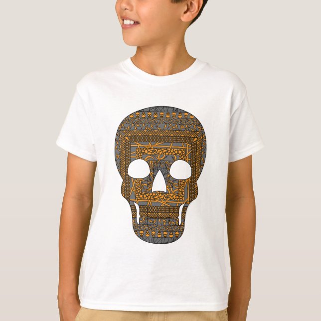 Camisa do Halloween Skull Kid e Baby Light (Frente)