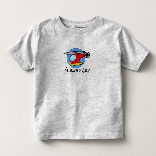 Camisa do helicóptero T dos miúdos das crianças (Frente)