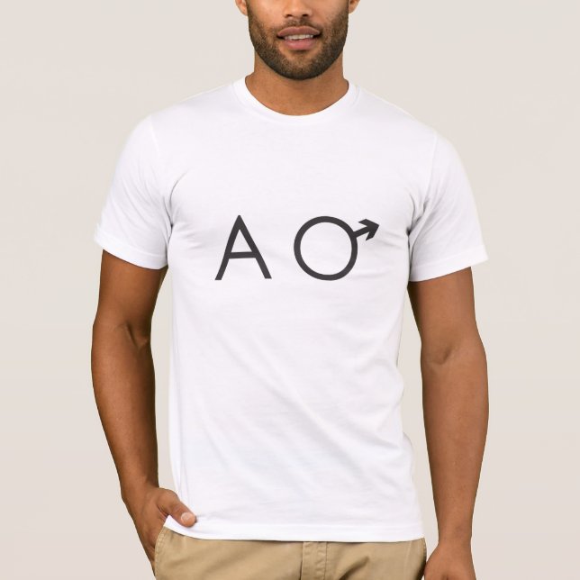 camisa do homem alfa (Frente)