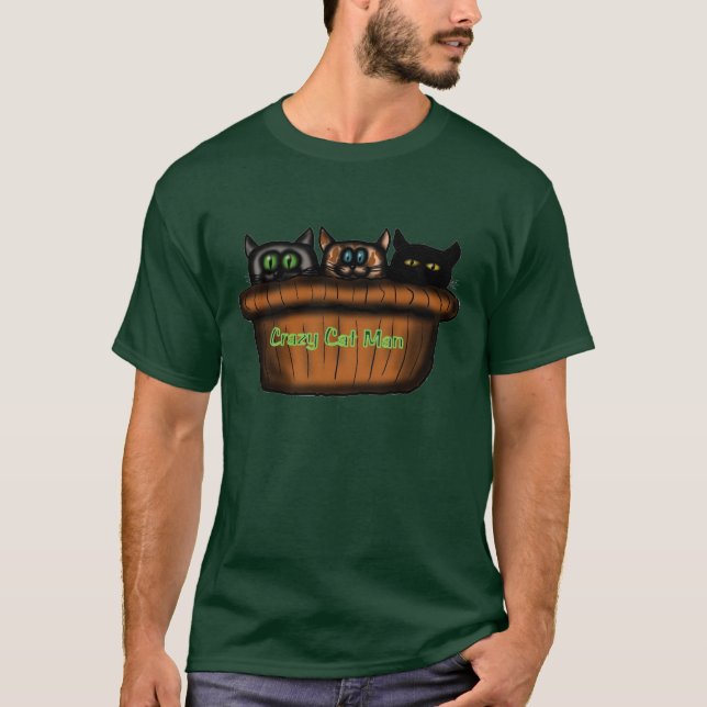 camisa do homem do gato (Frente)