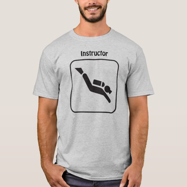 Camisa do instrutor T do MERGULHADOR (Frente)