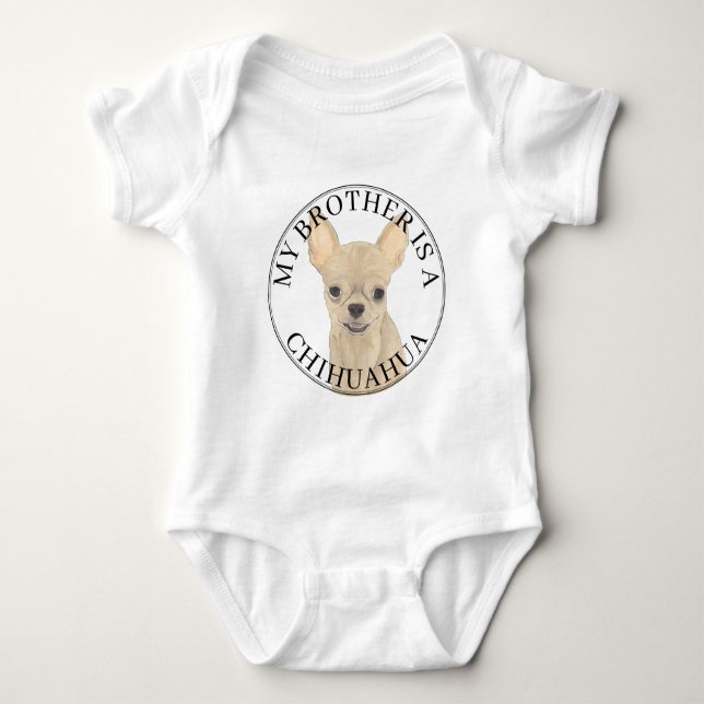 Camisa do Irmão Mais Velho de Cachorro Chihuahua B (Frente)