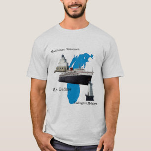 Camisa do Lago Michigan do texugo