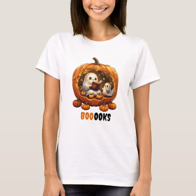 Camisa do Leitor de Pumpkin | Halloween Costume Te (Frente)