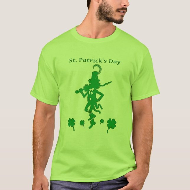 Camisa do Leprechaun do dia de St Patrick (Frente)