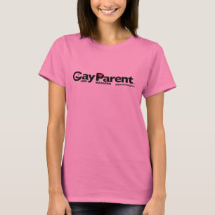 Camisa do logotipo da cor da revista gay Parent 2