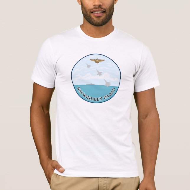 Camisa do logotipo da Ilha Whidbey NAS (Frente)