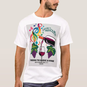 Camisa do logotipo de Banda do Retro Bottle Rock -