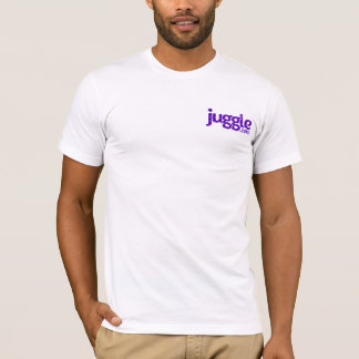 camisa do logotipo de Juggle.com