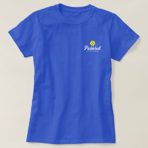 Camisa do logotipo de picleball em branco para mul