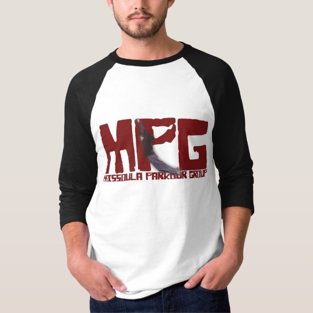 Camisa do logotipo do grupo de Missoula Parkour (Frente)
