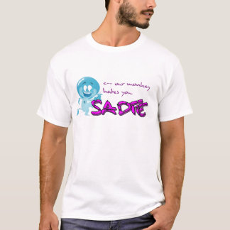 Camisa do logotipo do macaco de Sadie
