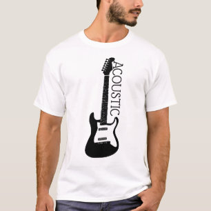 Camisa do Logotipo do Violão Acústico