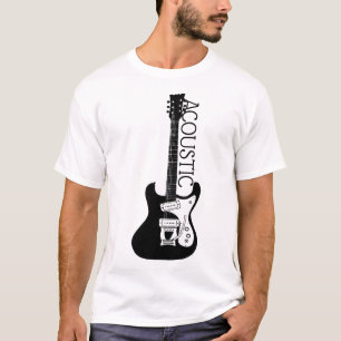 Camisa do Logotipo do Violão Acústico