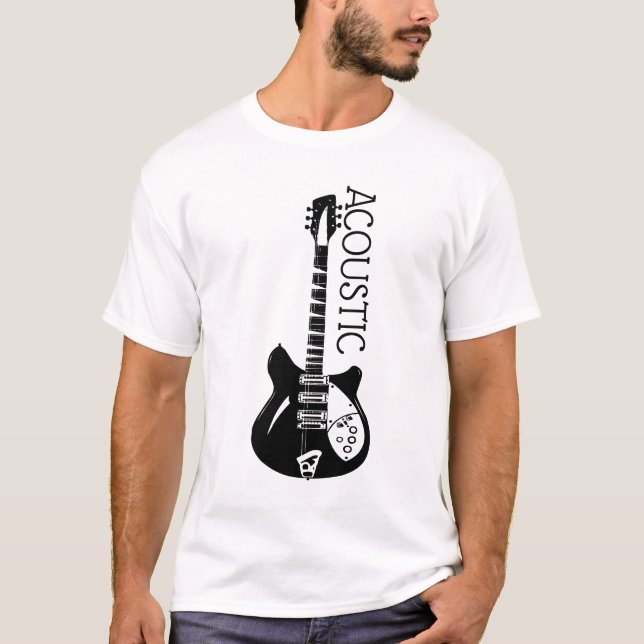 Camisa do Logotipo do Violão Acústico (Frente)
