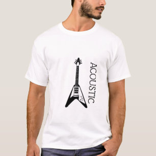 Camisa do Logotipo do Violão Acústico