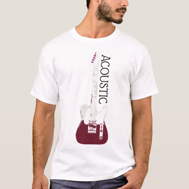Camisa do Logotipo do Violão Acústico (Frente)