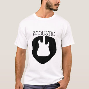 Camisa do Logotipo do Violão Acústico