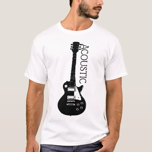 Camisa do Logotipo do Violão Acústico (Frente)