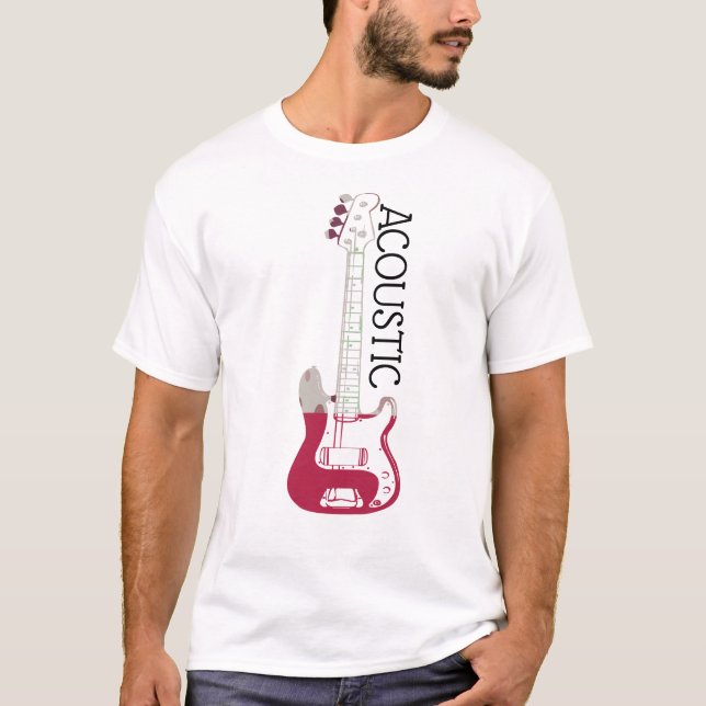 Camisa do Logotipo do Violão Acústico (Frente)