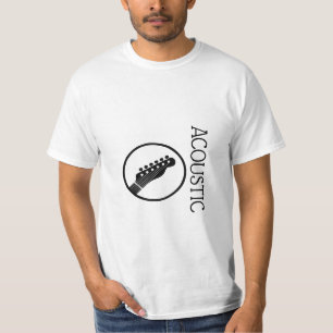 Camisa do Logotipo do Violão Acústico