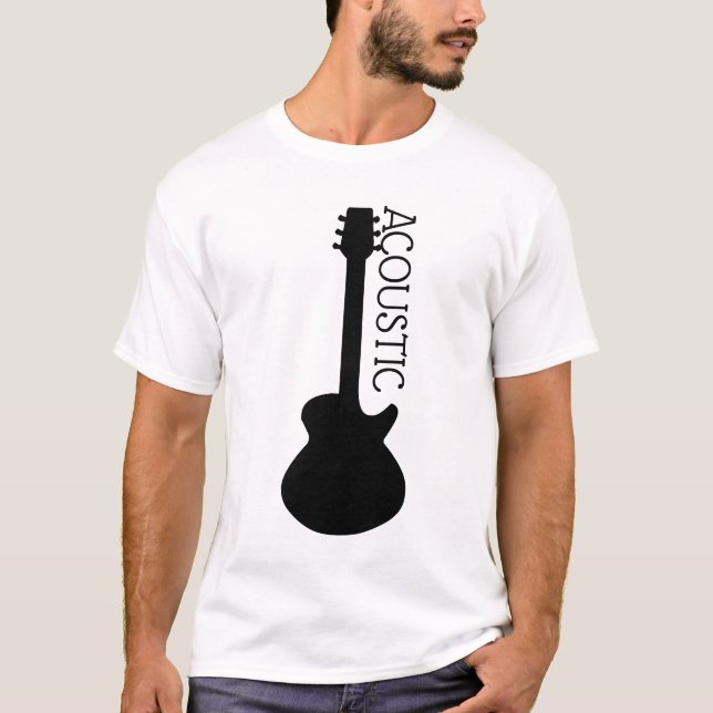 Camisa do Logotipo do Violão Acústico (Frente)