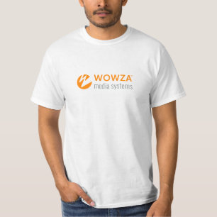 Camisa do logotipo dos sistemas de meios de Wowza