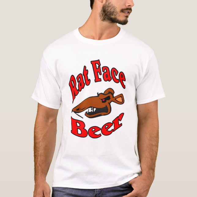 Camisa do logotipo Rat Face Beer (Frente)