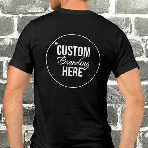 Camisa do logotipo simples e moderno preto