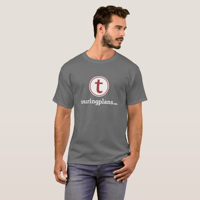 camisa do logotipo T de TouringPlans.com (Frente Completa)