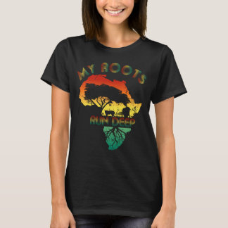 Camisa do Mapa da África História Negra, Minhas Ra