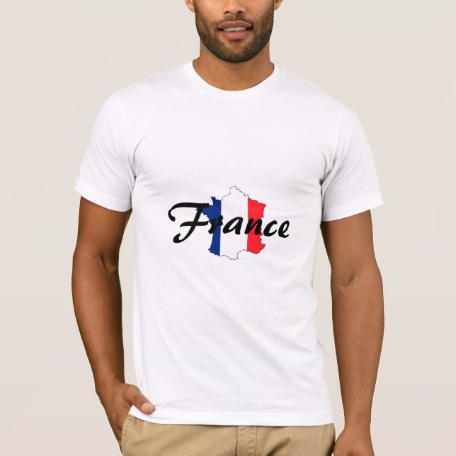 Camisa do mapa de France (Frente)
