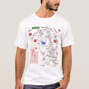 Camisa do mapa do Condado de Mistook