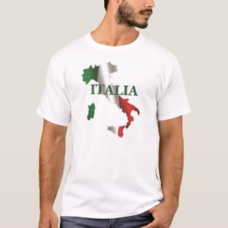 Camisa do mapa do Italia dos homens