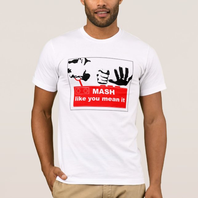 Camisa do Masher T do botão (Frente)