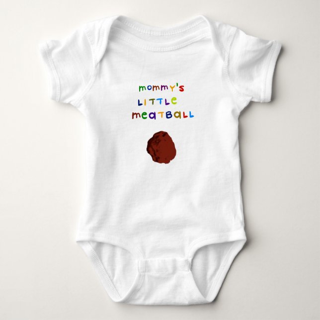 Camisa do Meatball da mamã pouca (Frente)