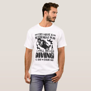 Camisa do mergulho autónomo T do plano de