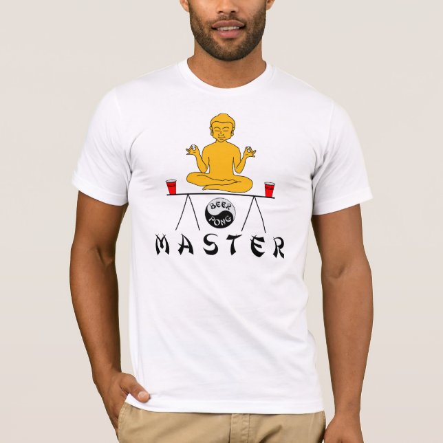 Camisa do mestre de zen de Pong da cerveja (Frente)