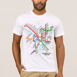 Camisa do metro da C.C. de Washington
