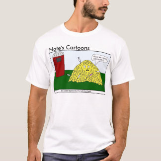 Camisa do monte de feno dos desenhos animados de