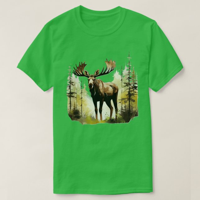Camisa do Moose Lover 6 (Frente do Design)