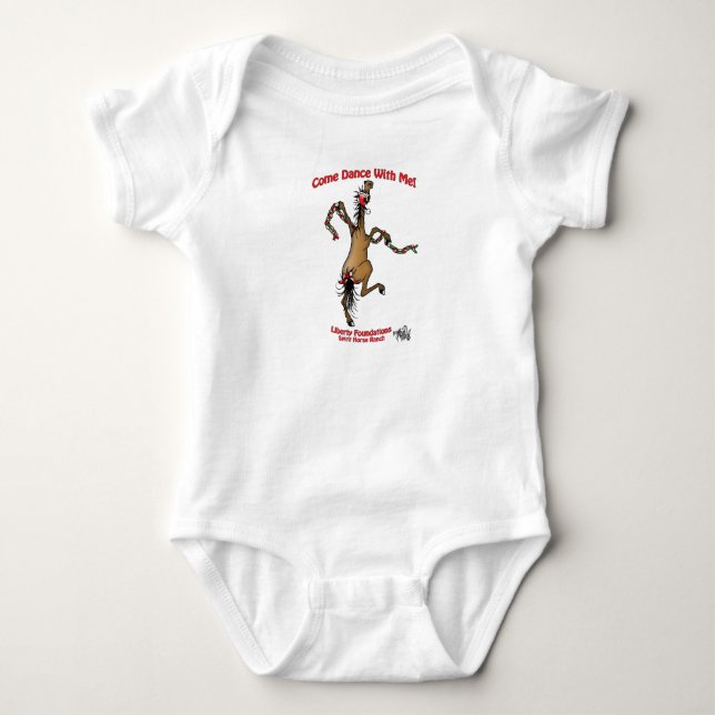 Camisa do Natal do cavalo da dança! (Frente)