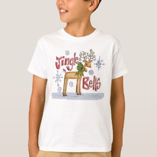 Camisa do Natal T de Bels de tinir para crianças